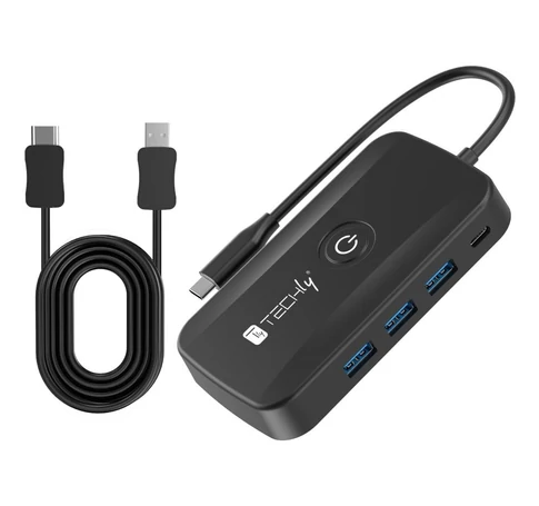 Techly IDATA USBC-HUB5WL Vezeték nélküli USB-C HDMI 1080p videó adó 30m-ig