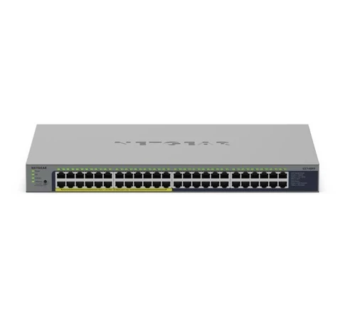 NETGEAR GS748PP Beállítást nem igénylő (unmanaged) Gigabit Ethernet (10/100/1000) Ethernet-áramellátás (PoE) támogatása Szürke