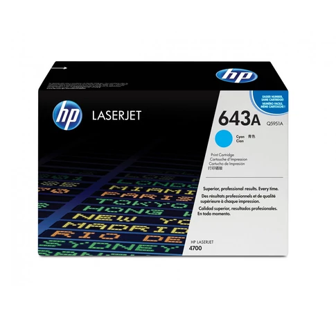 HP 643A Cyan Original LaserJet Toner Cartridge