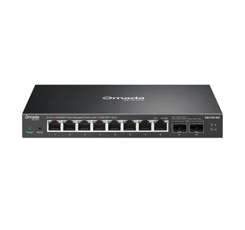 TP-Link ES210X-M2 hálózati kapcsoló Vezérelt 2.5G Ethernet (100/1000/2500) Asztali/falra szerelhető Fekete