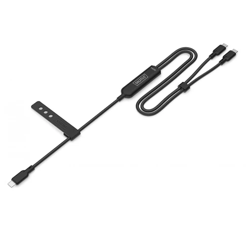Digitus AK-300170-018-S 2 az 1-ben USB-C töltőkábel, 140 W, 1,8 m