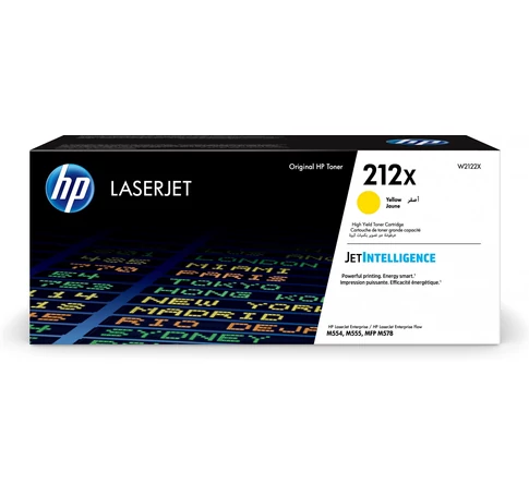 HP 212X High Yield Yellow Original LaserJet Toner Cartridge