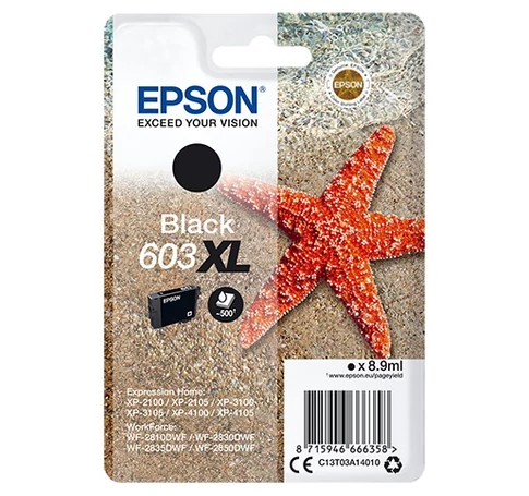 Epson C13T03A14010 tintapatron 1 db Eredeti Nagy (XL) kapacitású Fekete