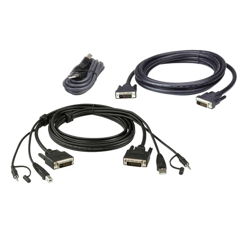 ATEN 2L-7D03UDX5 KVM kábel Fekete 3 M