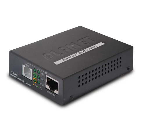 PLANET VC-231G hálózati média konverter 1000 Mbit/s Fekete