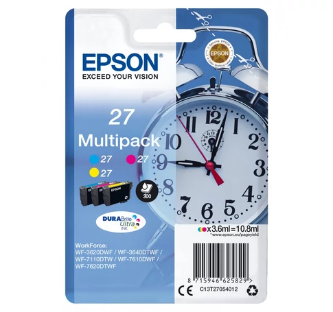 Epson Alarm clock C13T27054022 tintapatron 1 db Eredeti Cián, Magenta, Sárga