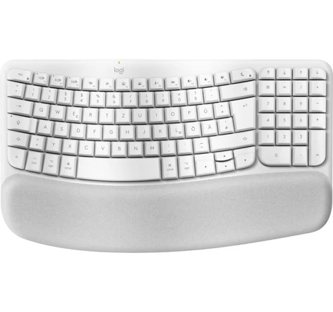 Logitech Wave Keys for Mac billentyűzet Otthoni/irodai Bluetooth QWERTZ Német Fehér