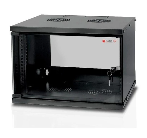 Techly I-CASE EL-1006B32 6U Fali Szekrény 60/32 eco bl