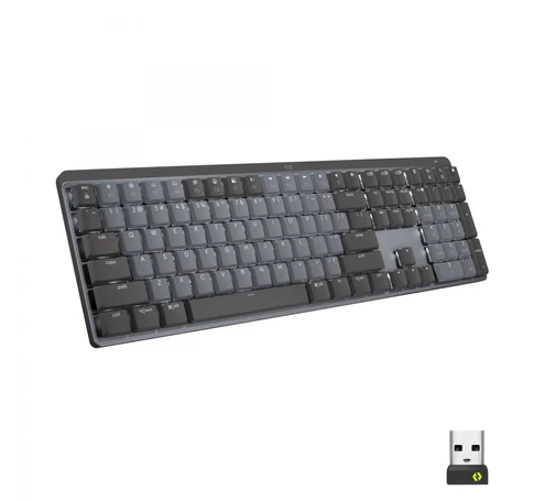 Logitech 920-010759 billentyűzet Irodai RF vezeték nélküli + Bluetooth QWERTY Nemzetközi amerikai Grafit