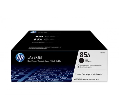 HP 85A 2-pack Black Original LaserJet Toner Cartridges