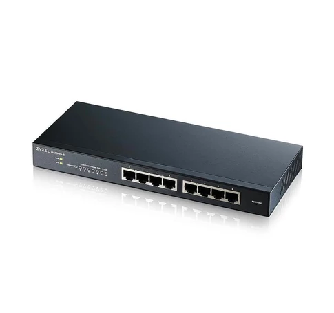 Zyxel GS1900-8 Vezérelt L2 Gigabit Ethernet (10/100/1000) Fekete