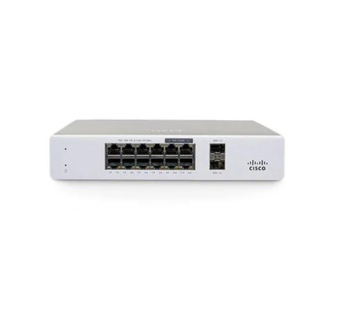 Cisco Meraki MS130-12X Kezelt L2 Switch PoE támogatással, 1U, alumínium