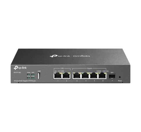 TP-Link Omada ER707-M2 vezetékes router 2.5 Gigabit Ethernet, Fast Ethernet, Gigabit Ethernet Fekete