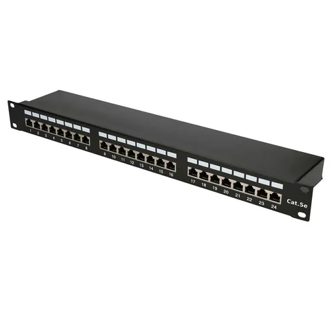 Extralink CAT5E STP V2 | Foltpanel | 24 port