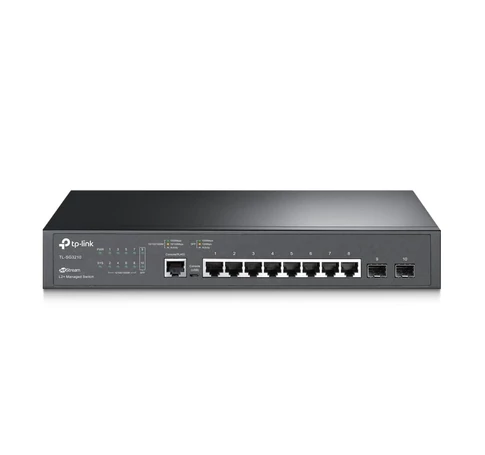 TP-Link JetStream TL-SG3210 hálózati kapcsoló Vezérelt L2/L3 Gigabit Ethernet (10/100/1000) 1U Fekete