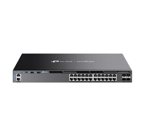 TP-Link Omada SG6428X hálózati kapcsoló Vezérelt L3 Gigabit Ethernet (10/100/1000) 1U Fekete