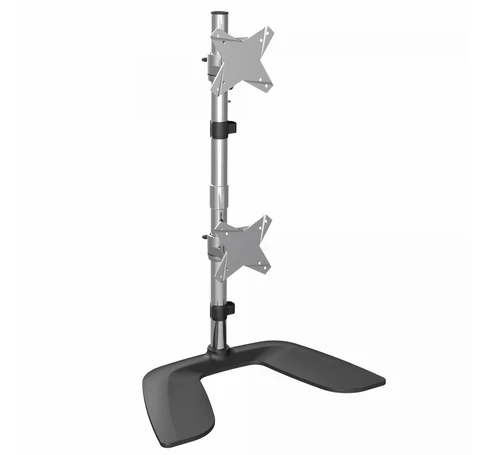 StarTech.com ARMDUOVS asztali TV konzol 68,6 cm (27") Fekete, Ezüst