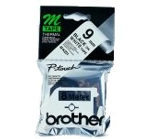 Brother M-K221B címkéző szalag Fehéren fekete
