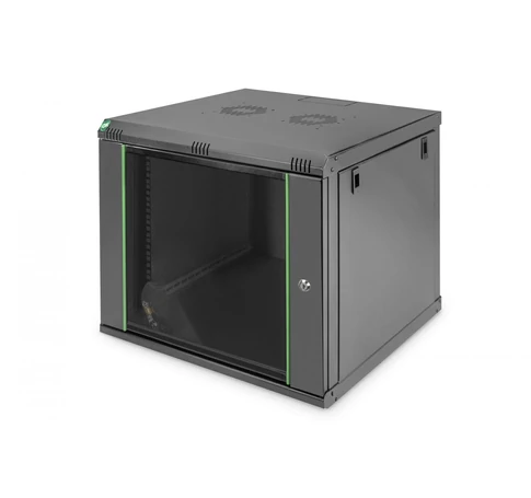 Digitus DN-19 09-U-EC-SW állvány 9U Falra szerelhető állvány Fekete