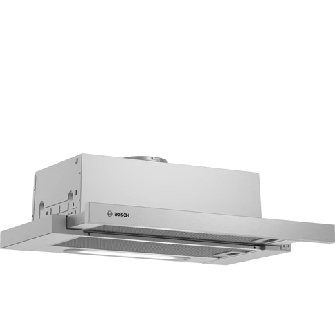 Bosch Serie 4 DFT63AC50 cooker hood Semi built-in (pull out) Silver 360 m³/h