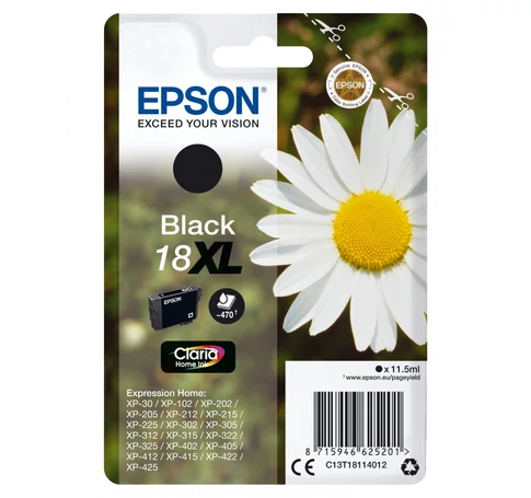 Epson Daisy C13T18114022 tintapatron 1 db Eredeti Nagy (XL) kapacitású Fekete