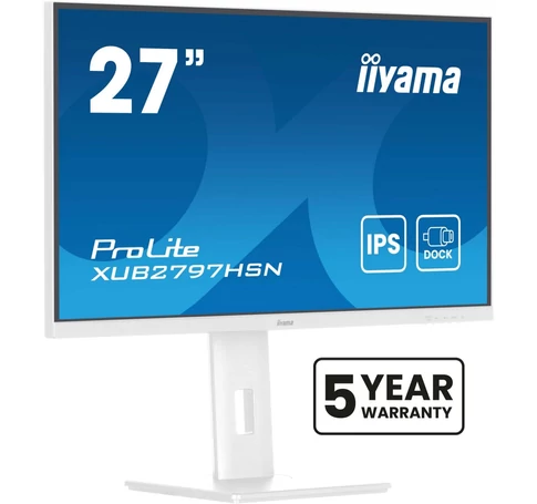 iiyama XUB2797HSN-W2 27 hüvelykes IPS 1920x1080 HDMI DP USB 5 év garancia