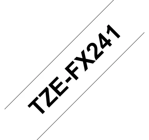 Brother TZE-FX241 címkéző szalag Fehéren fekete TZ