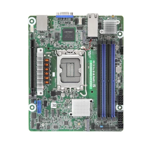 ASRock EC266D4ID-2T/X550, 1xSKT, LGA 1700, Intel Xeon 6, SATA, NVMe, 2xM.2, 2x10GbE, IPMI