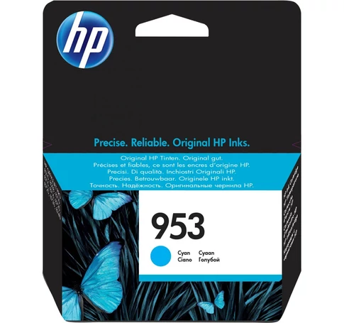 HP 953 Cyan Original Ink Cartridge tintapatron 1 db Cián