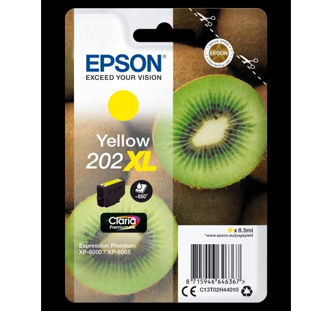 Epson Kiwi 202XL tintapatron 1 db Eredeti Nagy (XL) kapacitású Sárga
