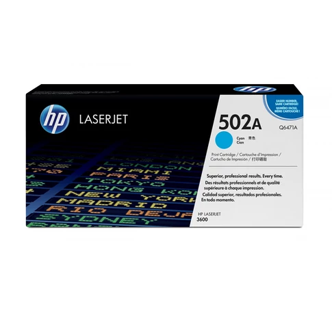 HP 502A Cyan Original LaserJet Toner Cartridge