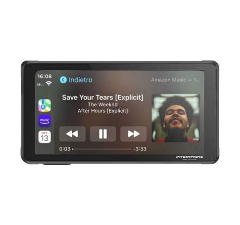 INTERPHONE SYNC55 SMART DISPLAY (CAR PLAY/ANDROID AUTO) Black