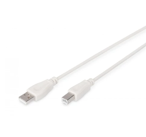 Digitus AK-300102-018-E USB kábel USB 2.0 1,8 M USB A USB B 0,48 Gbit/s Bézs
