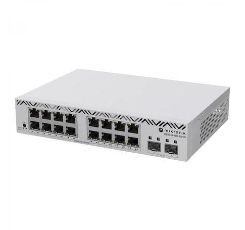 Mikrotik CSS318-16G-2S+IN hálózati kapcsoló Vezérelt Gigabit Ethernet (10/100/1000) Fehér
