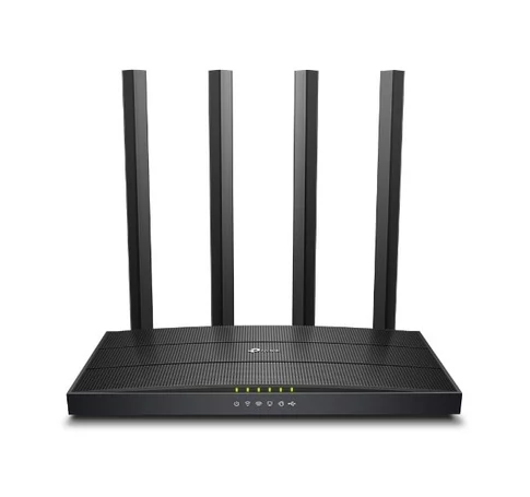 TP-Link Archer C6U vezetéknélküli router Gigabit Ethernet Kétsávos (2,4 GHz / 5 GHz) Fekete