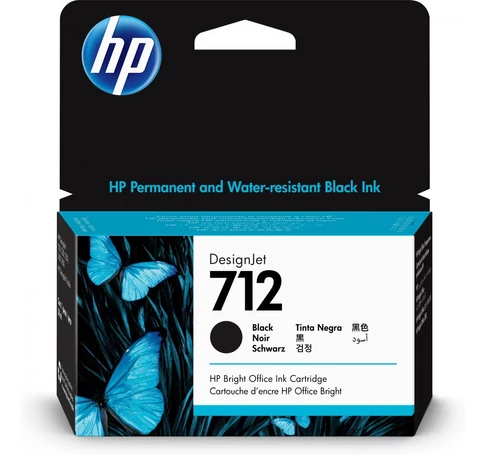 HP 712 38-ml Black DesignJet Ink Cartridge