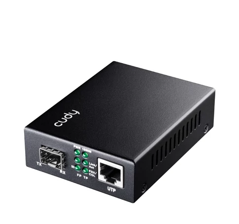 Cudy MC220 hálózati média konverter 1000 Mbit/s 1310 nm Single-mode Fekete