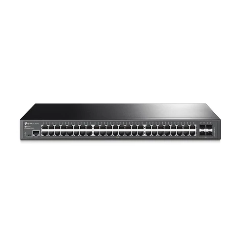 TP-Link JetStream TL-SG3452 hálózati kapcsoló Vezérelt L2 Gigabit Ethernet (10/100/1000) 1U Fekete