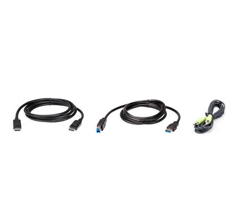 ATEN 2L-7D02UDPX3 KVM kábel Fekete 1,8 M