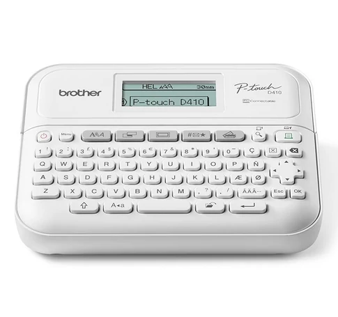 Brother PT-D410VP címkenyomtató ZINK (Zero-Ink) 180 x 180 DPI Vezetékes TZe QWERTY