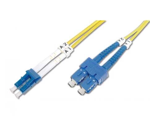 Digitus DK-2932-10 InfiniBand és száloptikai kábel 10 M LC SC I-VH Sárga