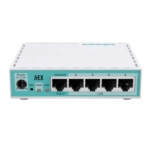 Mikrotik hEX vezetékes router Gigabit Ethernet Fehér