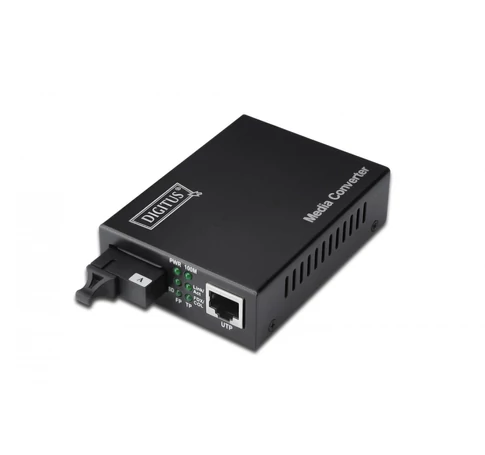 Digitus DN-82122 hálózati média konverter 1000 Mbit/s 1310 nm Single-mode Fekete