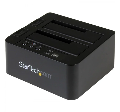 StarTech.com SDOCK2U313R duplikátor HDD másoló Fekete 2 másolatok