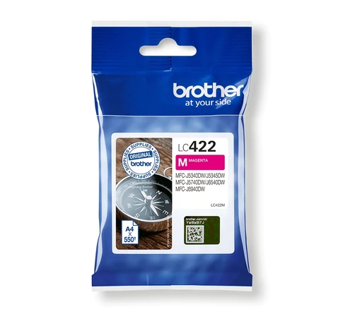 Brother LC422M tintapatron 1 db Eredeti Magenta