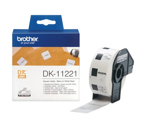 Brother DK-11221 címkéző szalag Fehéren fekete