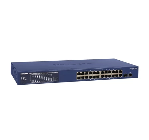 NETGEAR GS724TP-300EUS hálózati kapcsoló Vezérelt L2/L3/L4 Gigabit Ethernet (10/100/1000) Ethernet-áramellátás (PoE) támogatása Kék