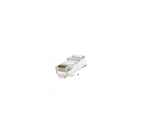 RJ12 Modular plug (6P6C), unshielded, stranded cable, 100 pieces