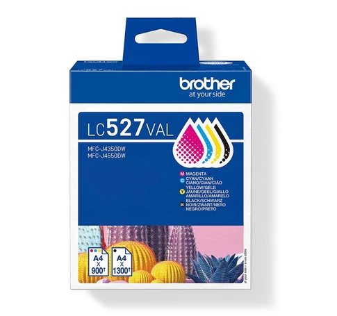 Brother LC527VAL tintapatron 4 db Eredeti Fekete, Cián, Magenta, Sárga