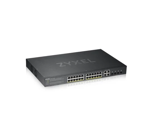 Zyxel GS1920-24HPV2 Vezérelt Gigabit Ethernet (10/100/1000) Ethernet-áramellátás (PoE) támogatása Fekete